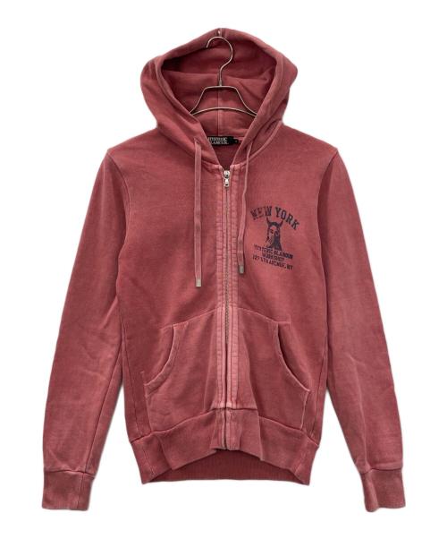 Hysteric Glamour（ヒステリックグラマー）Hysteric Glamour (ヒステリックグラマー) Y2Kジップパーカー ピンク サイズ:Sの古着・服飾アイテム