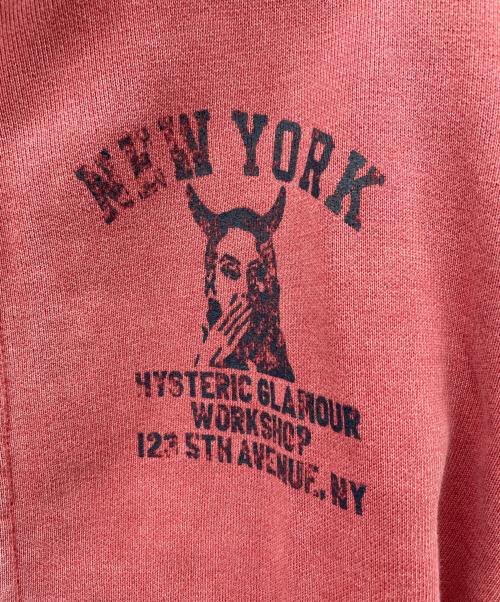 Hysteric Glamour（ヒステリックグラマー）Hysteric Glamour (ヒステリックグラマー) Y2Kジップパーカー ピンク サイズ:Sの古着・服飾アイテム