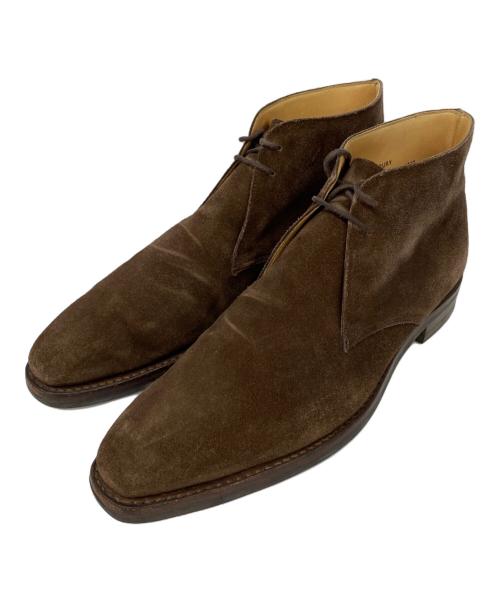 Crockett & Jones（クロケット＆ジョーンズ）Crockett & Jones (クロケット＆ジョーンズ) スウェードチャッカーブーツ ブラウン サイズ:26の古着・服飾アイテム