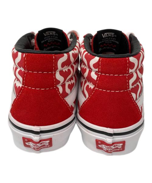 VANS（ヴァンズ）VANS (バンズ) SUPREME (シュプリーム) ミッドカットスニーカー レッド サイズ:25の古着・服飾アイテム