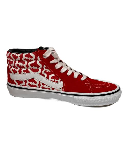 VANS（ヴァンズ）VANS (バンズ) SUPREME (シュプリーム) ミッドカットスニーカー レッド サイズ:25の古着・服飾アイテム