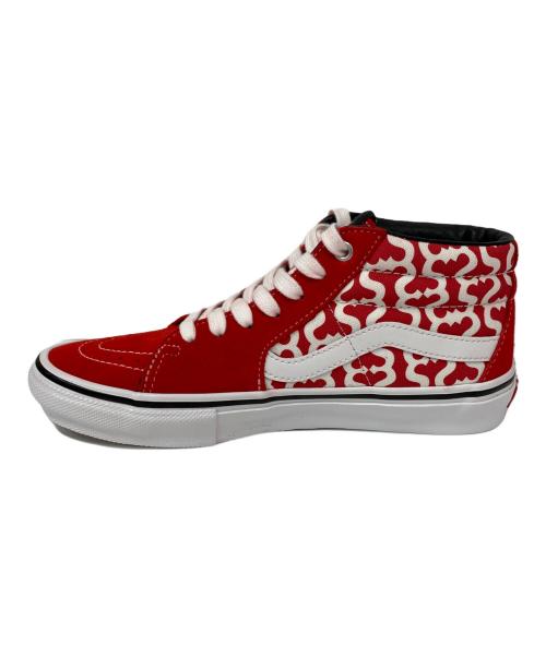 VANS（ヴァンズ）VANS (バンズ) SUPREME (シュプリーム) ミッドカットスニーカー レッド サイズ:25の古着・服飾アイテム