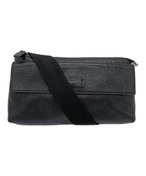 GUCCI（グッチ）GUCCI (グッチ) ウエストバッグ ブラックの古着・服飾アイテム