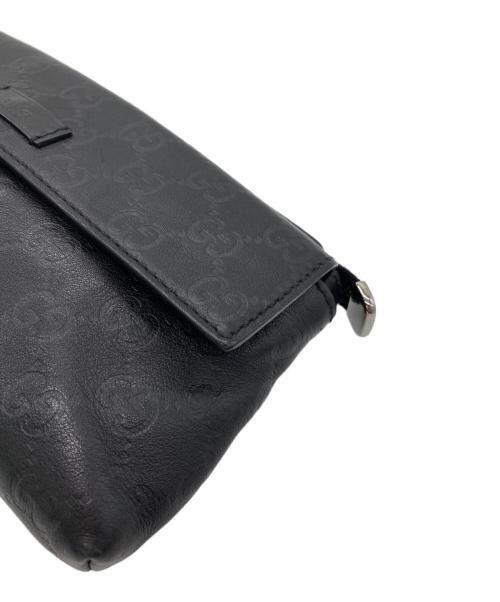 GUCCI（グッチ）GUCCI (グッチ) ウエストバッグ ブラックの古着・服飾アイテム
