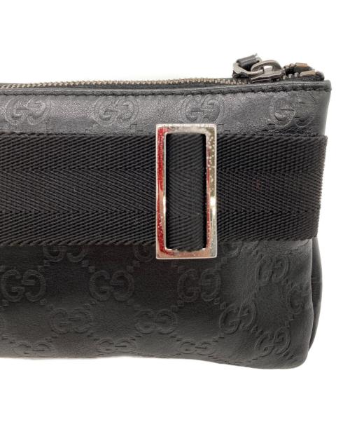 GUCCI（グッチ）GUCCI (グッチ) ウエストバッグ ブラックの古着・服飾アイテム