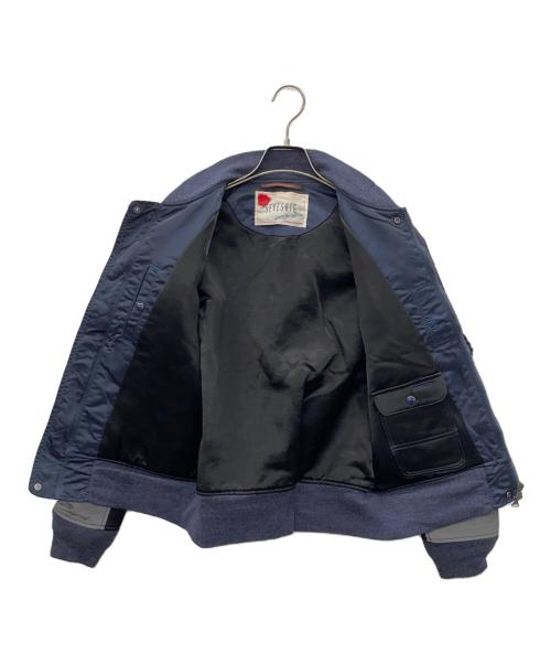SEVESKIG（セヴシグ）SEVESKIG (セヴシグ) MA-1ジャケット ネイビー サイズ:Sの古着・服飾アイテム