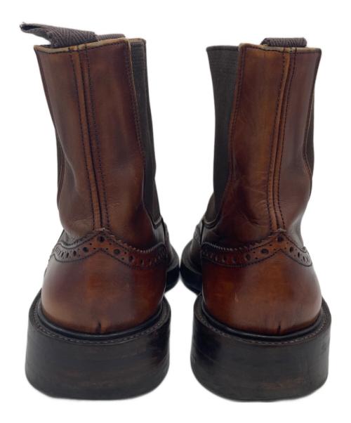 Tricker's（トリッカーズ）Tricker's (トリッカーズ) ウィングチップ サイドゴアブーツ ブラウン サイズ:UK7.5(26.0cm)の古着・服飾アイテム
