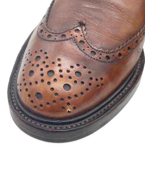 Tricker's（トリッカーズ）Tricker's (トリッカーズ) ウィングチップ サイドゴアブーツ ブラウン サイズ:UK7.5(26.0cm)の古着・服飾アイテム