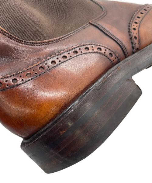 Tricker's（トリッカーズ）Tricker's (トリッカーズ) ウィングチップ サイドゴアブーツ ブラウン サイズ:UK7.5(26.0cm)の古着・服飾アイテム