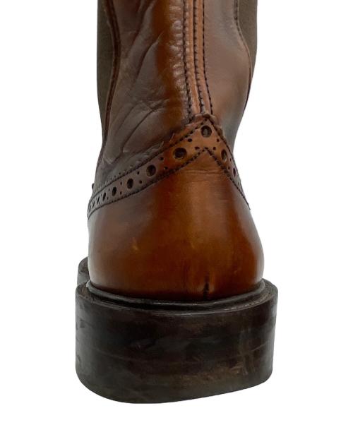 Tricker's（トリッカーズ）Tricker's (トリッカーズ) ウィングチップ サイドゴアブーツ ブラウン サイズ:UK7.5(26.0cm)の古着・服飾アイテム