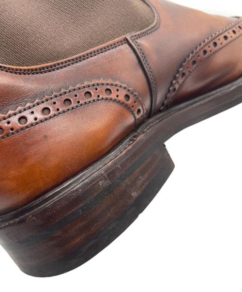 Tricker's（トリッカーズ）Tricker's (トリッカーズ) ウィングチップ サイドゴアブーツ ブラウン サイズ:UK7.5(26.0cm)の古着・服飾アイテム