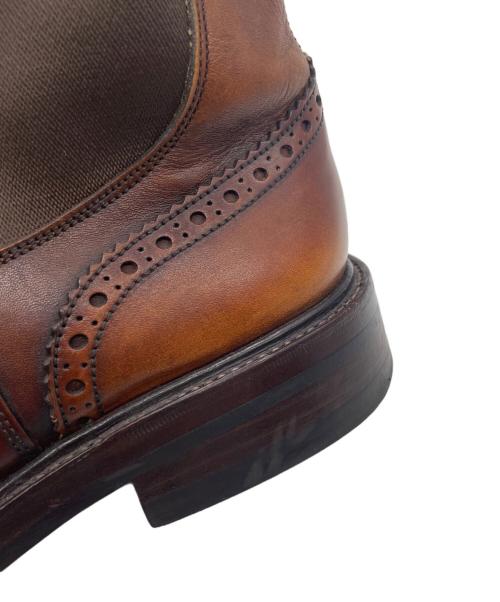 Tricker's（トリッカーズ）Tricker's (トリッカーズ) ウィングチップ サイドゴアブーツ ブラウン サイズ:UK7.5(26.0cm)の古着・服飾アイテム