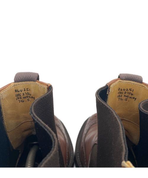 Tricker's（トリッカーズ）Tricker's (トリッカーズ) ウィングチップ サイドゴアブーツ ブラウン サイズ:UK7.5(26.0cm)の古着・服飾アイテム