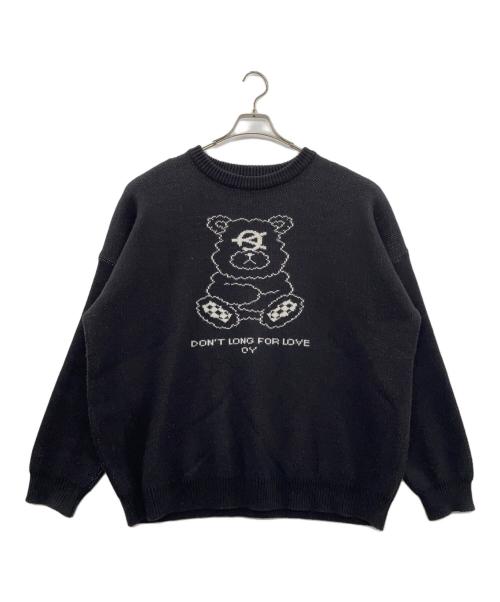 OY（オーワイ）OY (オーワイ) 厚手ニット ブラック サイズ:FREEの古着・服飾アイテム