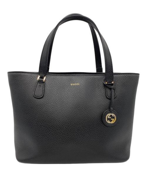 GUCCI（グッチ）GUCCI (グッチ) インターロッキングG トートバッグ ブラックの古着・服飾アイテム