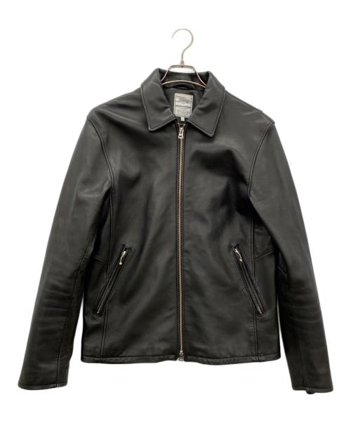 B:MING LIFE STORE（ビーミングライフストア）B:MING LIFE STORE (ビーミングライフストア) シングルレザージャケット ブラック サイズ:Lの古着・服飾アイテム
