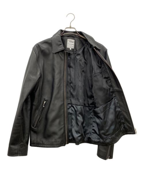 B:MING LIFE STORE（ビーミングライフストア）B:MING LIFE STORE (ビーミングライフストア) シングルレザージャケット ブラック サイズ:Lの古着・服飾アイテム