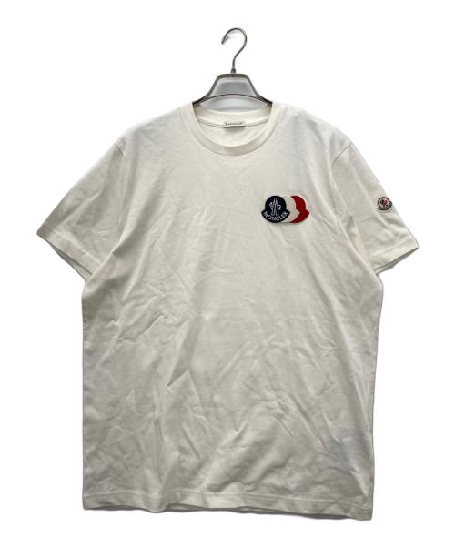 MONCLER（モンクレール）MONCLER (モンクレール) 半袖カットソー アイボリー サイズ:XXLの古着・服飾アイテム