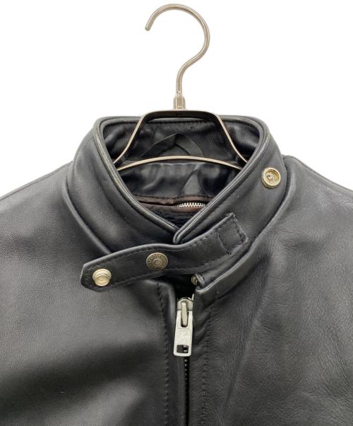 Schott（ショット）Schott (ショット) シングルレザージャケット ブラック サイズ:SIZE 36の古着・服飾アイテム