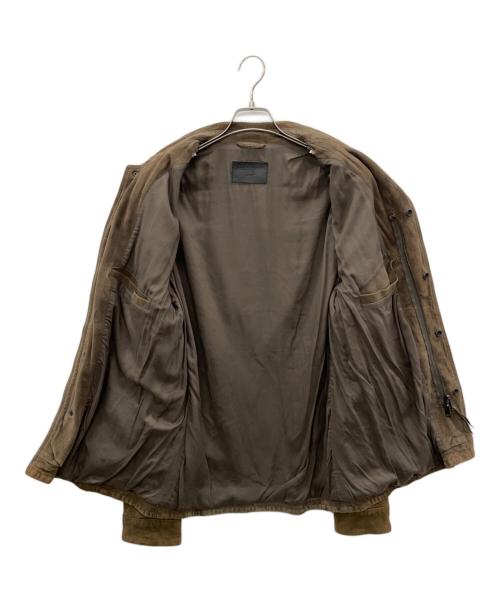 ALL SAINTS（オールセインツ）ALL SAINTS (オールセインツ) シープレザージャケット ブラウン サイズ:Lの古着・服飾アイテム