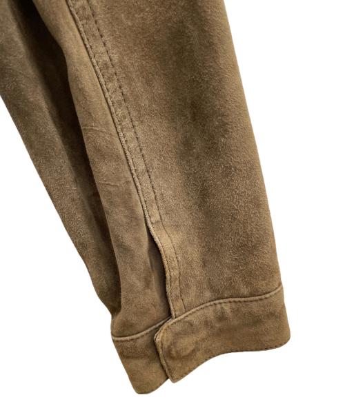 ALL SAINTS（オールセインツ）ALL SAINTS (オールセインツ) シープレザージャケット ブラウン サイズ:Lの古着・服飾アイテム