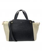 PELLE MORBIDAペッレモルビダ）の古着「2WAYバッグ」｜ブラック×ベージュ