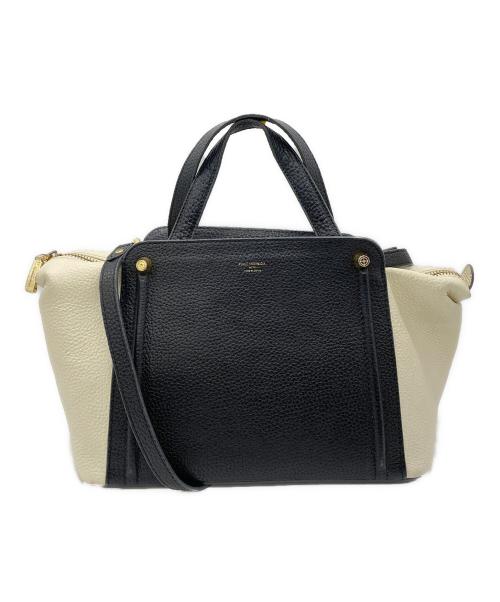 PELLE MORBIDA（ペッレモルビダ）PELLE MORBIDA (ペッレモルビダ) 2WAYバッグ ブラック×ベージュの古着・服飾アイテム