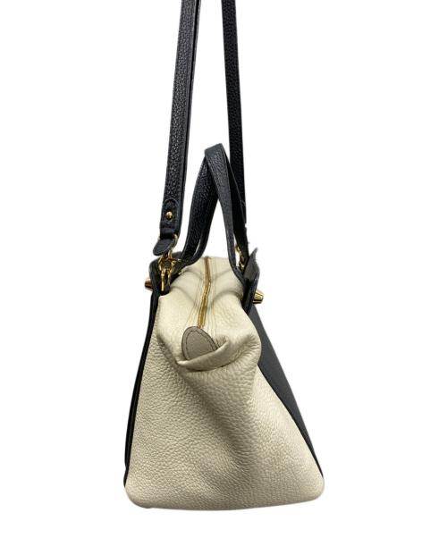 PELLE MORBIDA（ペッレモルビダ）PELLE MORBIDA (ペッレモルビダ) 2WAYバッグ ブラック×ベージュの古着・服飾アイテム