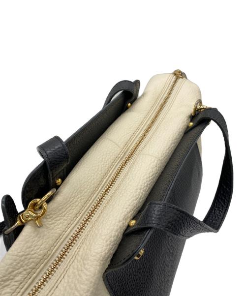 PELLE MORBIDA（ペッレモルビダ）PELLE MORBIDA (ペッレモルビダ) 2WAYバッグ ブラック×ベージュの古着・服飾アイテム