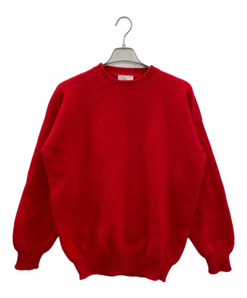 jemiesons（ジェイミーソンズ）jemiesons (ジェイミーソンズ) 厚手ニット レッド サイズ:Lの古着・服飾アイテム