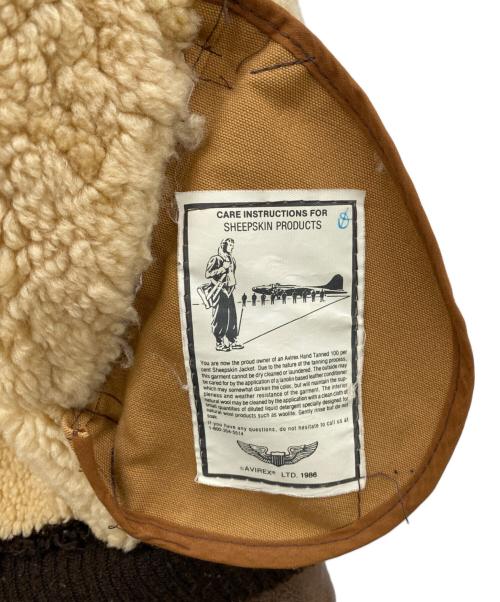 AVIREX（アヴィレックス）AVIREX (アヴィレックス) B-6ジャケット ブラウン サイズ:SIZE 40の古着・服飾アイテム