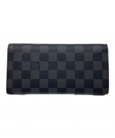 美品LOUIS VUITTON ブラック 長財布 中古・古着通販】LOUIS VUITTON (ルイ ヴィトン) 長財布 ブラック