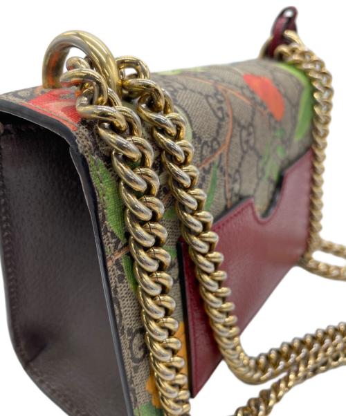 GUCCI（グッチ）GUCCI (グッチ) チェーンショルダーバッグ　パドロックGGスプリーム ブラウンの古着・服飾アイテム