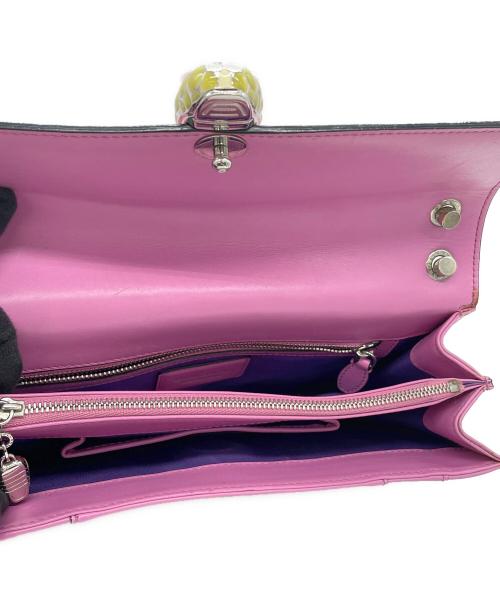 BVLGARI（ブルガリ）BVLGARI (ブルガリ) チェーンショルダーバッグ　セルペンティ ピンクの古着・服飾アイテム