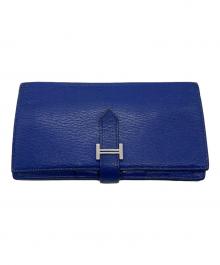 HERMES（エルメス）の古着「2つ折り財布」｜ブルー