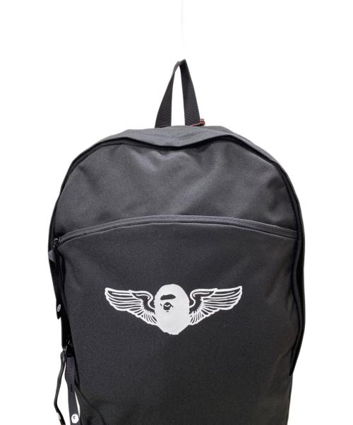 BAPE BY A BATHING APE（ベイプバイアベイシングエイプ）BAPE BY A BATHING APE (ベイプバイアベイシングエイプ) バックパック ブラックの古着・服飾アイテム