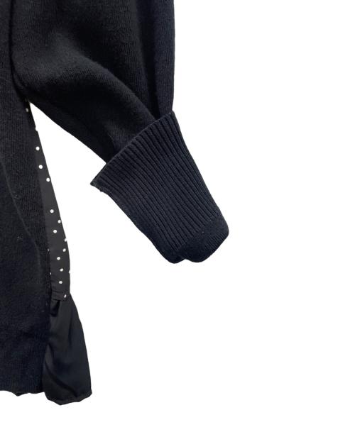 BEARDSLEY（ビアズリー）BEARDSLEY (ビアズリー) 厚手カーディガン ブラック サイズ:FREEの古着・服飾アイテム