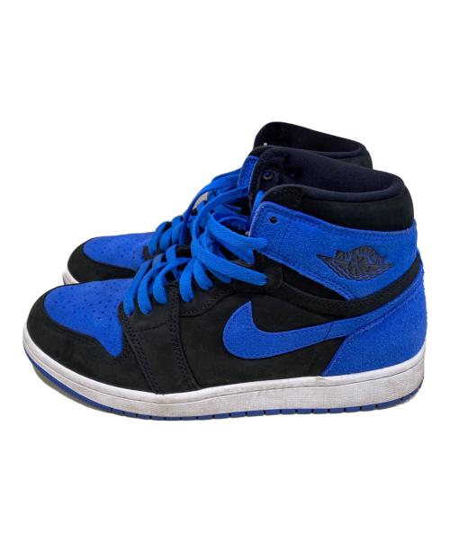 NIKE（ナイキ）NIKE (ナイキ) AIR JORDAN1 ブルー×ブラック サイズ:27.5の古着・服飾アイテム