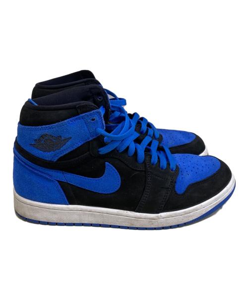 NIKE（ナイキ）NIKE (ナイキ) AIR JORDAN1 ブルー×ブラック サイズ:27.5の古着・服飾アイテム