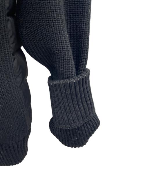 MONCLER（モンクレール）MONCLER (モンクレール) 切替ニットダウンジャケット ブラック サイズ:Sの古着・服飾アイテム