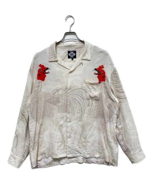 BUDSPOOL（バッズプール）BUDSPOOL (バッズプール) Gakkin (ガッキン) 長袖シャツ ベージュ サイズ:Lの古着・服飾アイテム