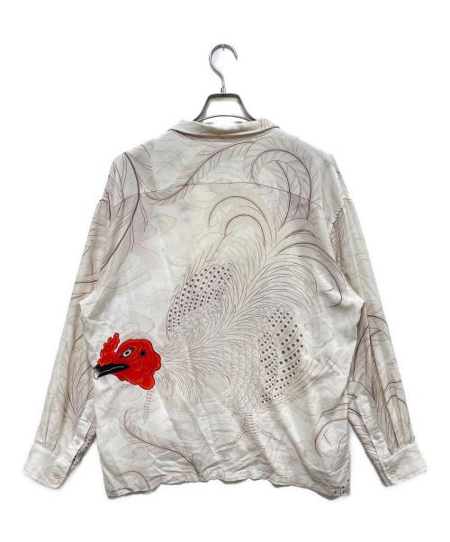 BUDSPOOL（バッズプール）BUDSPOOL (バッズプール) Gakkin (ガッキン) 長袖シャツ ベージュ サイズ:Lの古着・服飾アイテム