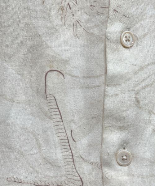 BUDSPOOL（バッズプール）BUDSPOOL (バッズプール) Gakkin (ガッキン) 長袖シャツ ベージュ サイズ:Lの古着・服飾アイテム