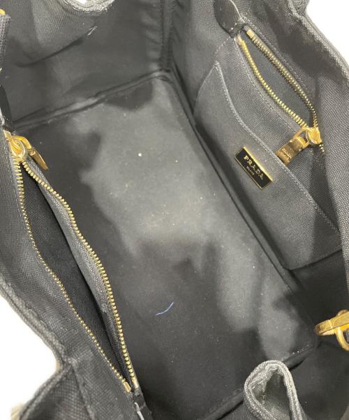 PRADA（プラダ）PRADA (プラダ) 2wayキャンバストートバッグ ブラックの古着・服飾アイテム