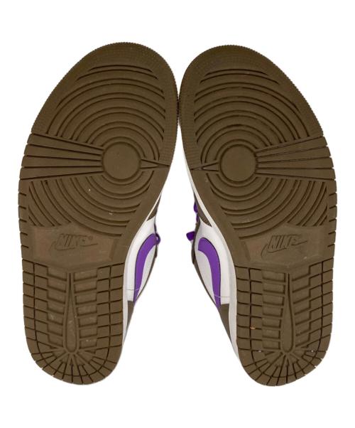 NIKE（ナイキ）NIKE (ナイキ) AIR JORDAN1 パープル×ブラウン サイズ:27の古着・服飾アイテム