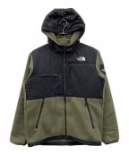 THE NORTH FACEザ ノース フェイス）の古着「フリースパーカー」｜ブラック×オリーブ