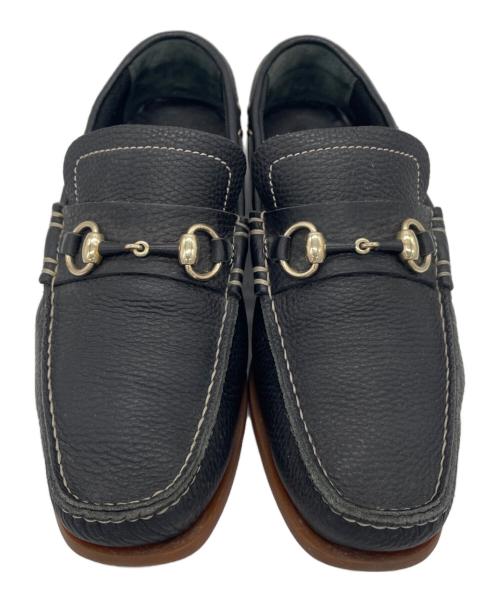 GUCCI（グッチ）GUCCI (グッチ) ビットローファー ブラック×ブラウン サイズ:40の古着・服飾アイテム