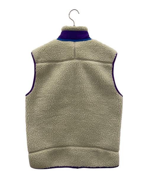 Patagonia（パタゴニア）Patagonia (パタゴニア) Classic Retro-X Vest ベージュ×パープル サイズ:Ｍの古着・服飾アイテム