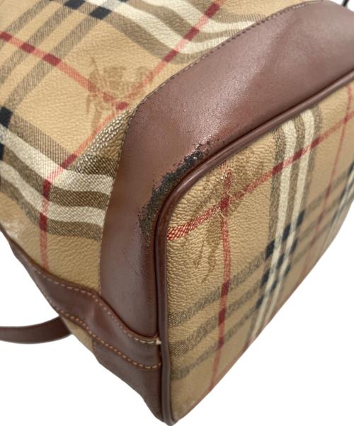 Burberry's（バーバリーズ）Burberry's (バーバリーズ) 巾着ショルダーバッグ ベージュの古着・服飾アイテム