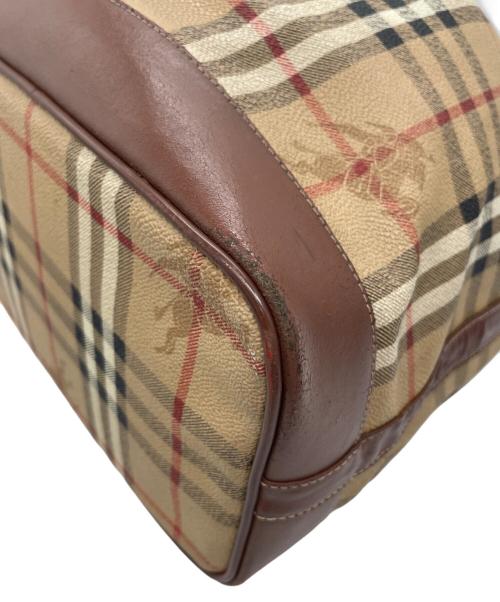 Burberry's（バーバリーズ）Burberry's (バーバリーズ) 巾着ショルダーバッグ ベージュの古着・服飾アイテム